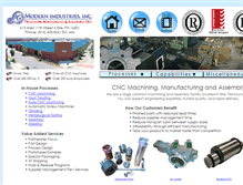 Tablet Screenshot of machiningbymodern.com